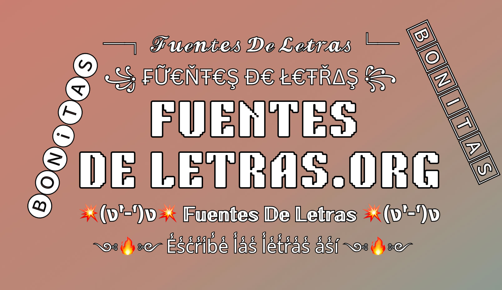 Fuentes De Letras
